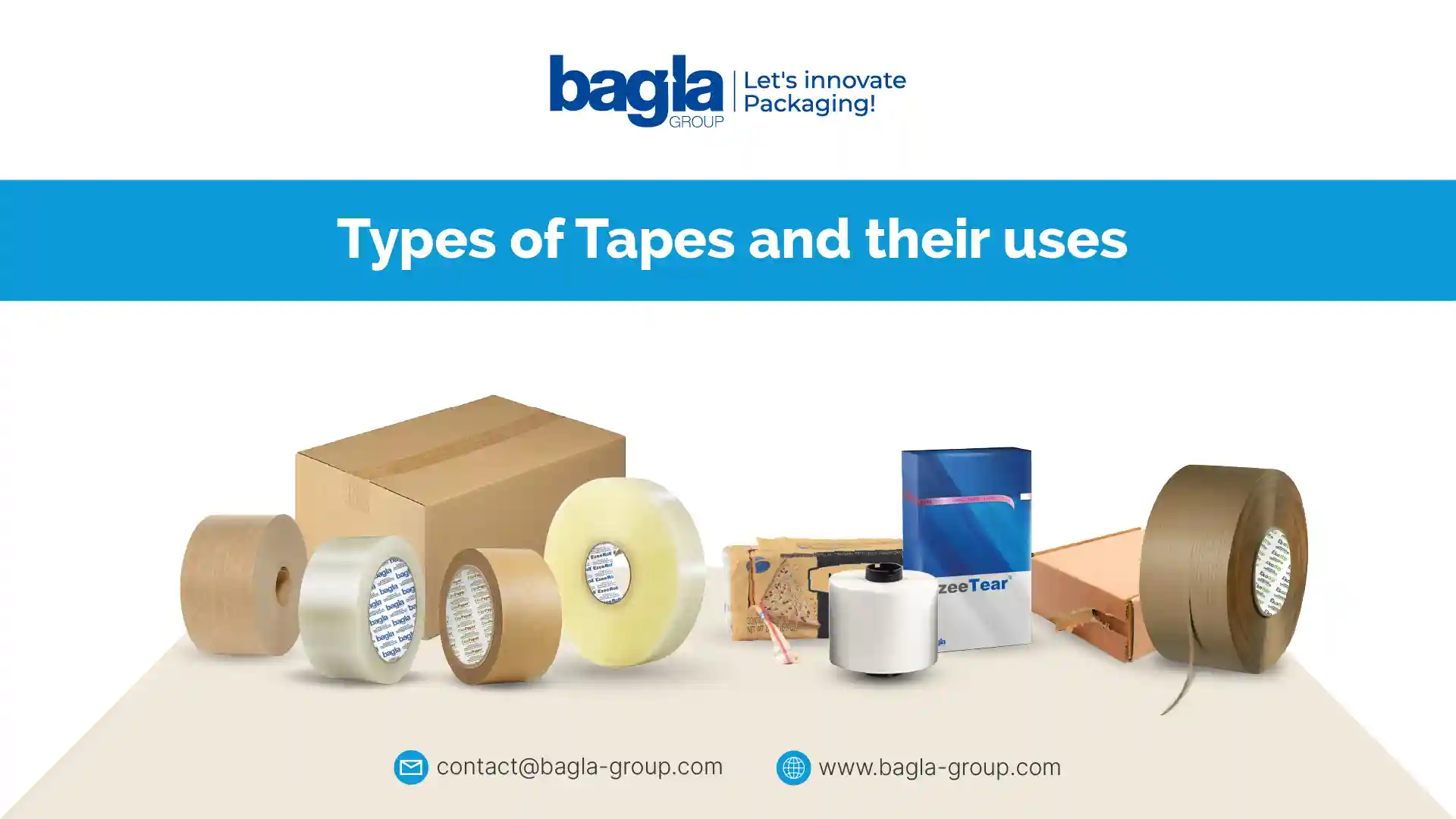 types of tapes and their uses