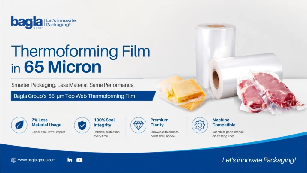 65 Micron Top Web Thermoforming Film